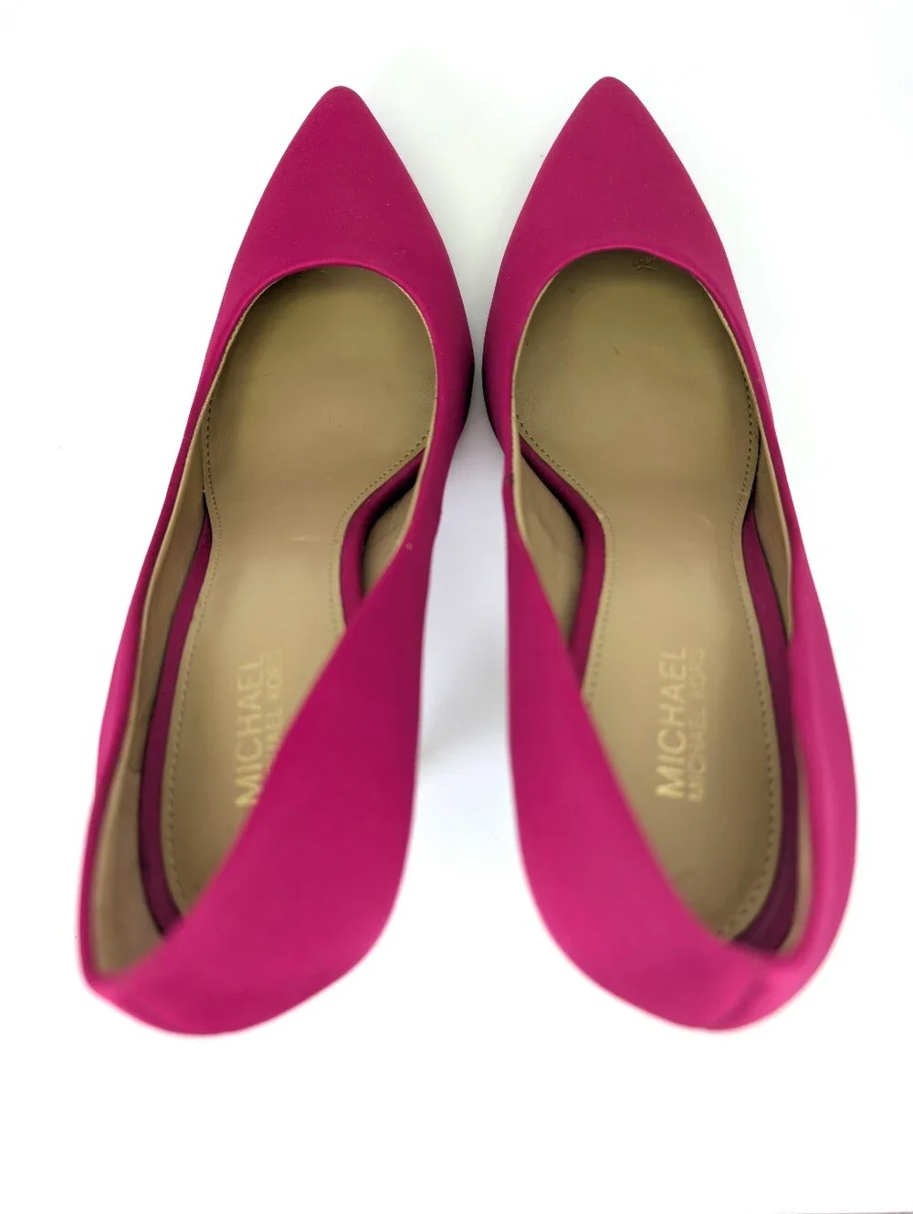 Michael By Michael Kors Hot Pink Stiletto Pump Heels  Pointy Toe Fushia Size 6